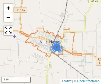 Area schools map